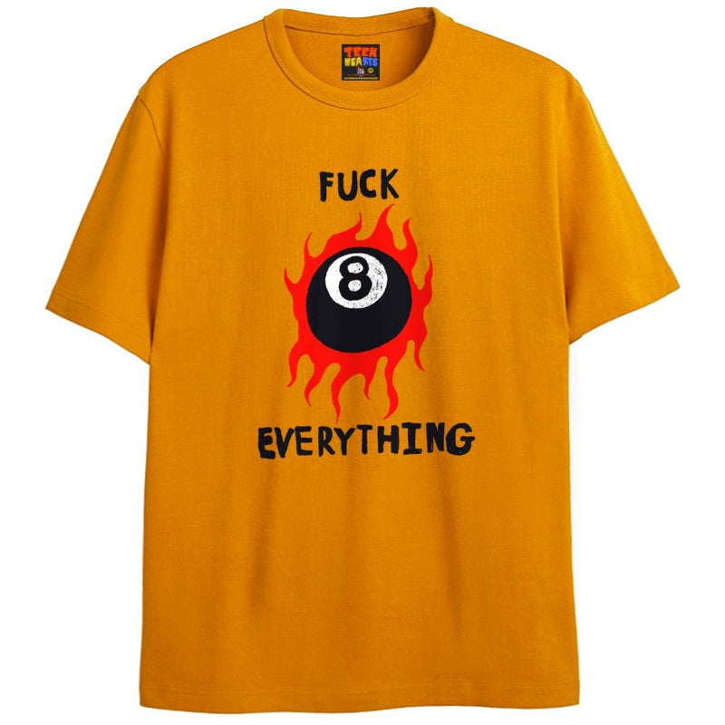 F%#K EVERYTHING T-Shirts DTG Small Gold 