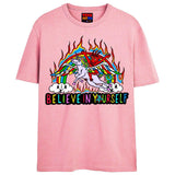 RIDIN DIRTY T-Shirts DTG Small PINK 