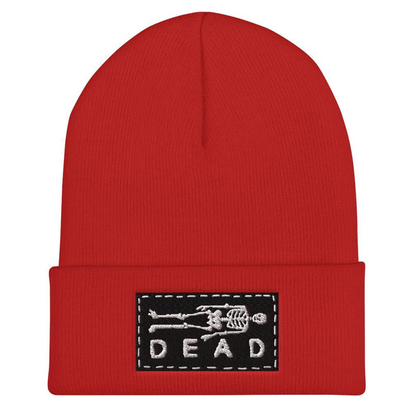 DEAD BEANIE Teen Hearts Clothing - STAY WEIRD Red 