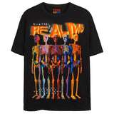 REALMS T-Shirts DTG Small BLACK 