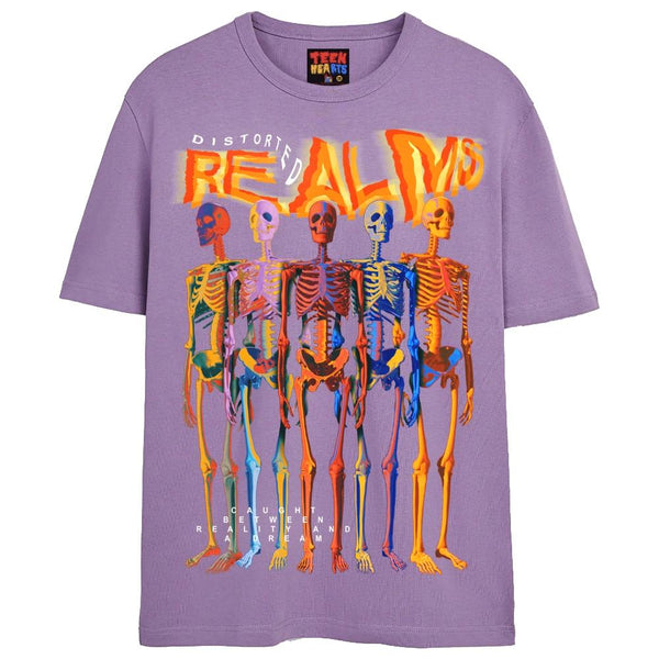 REALMS T-Shirts DTG Small LAVENDER 