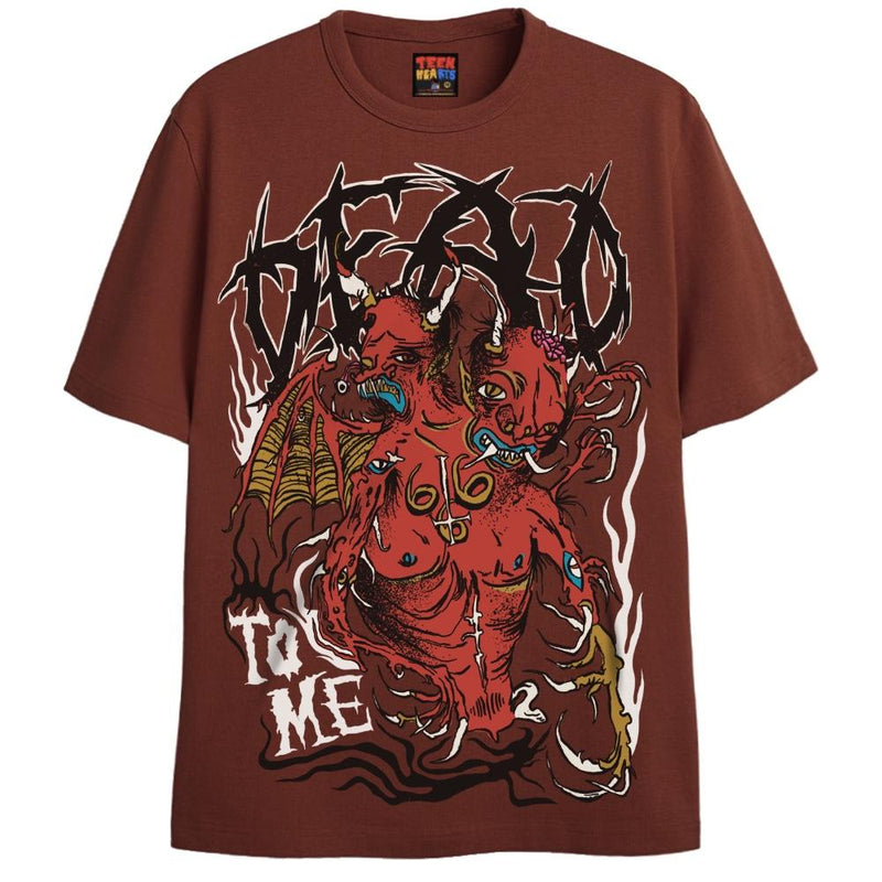 DEAD TO ME T-Shirts DTG Small BROWN 