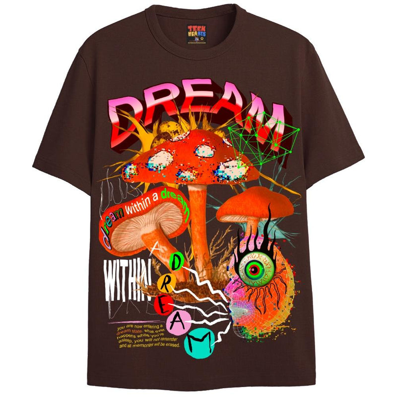 DREAM STATE T-Shirts DTG Small BROWN 