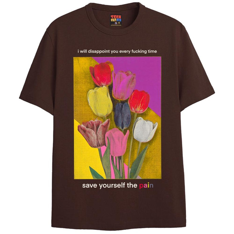 DON'T BOTHER T-Shirts DTG Small BROWN 