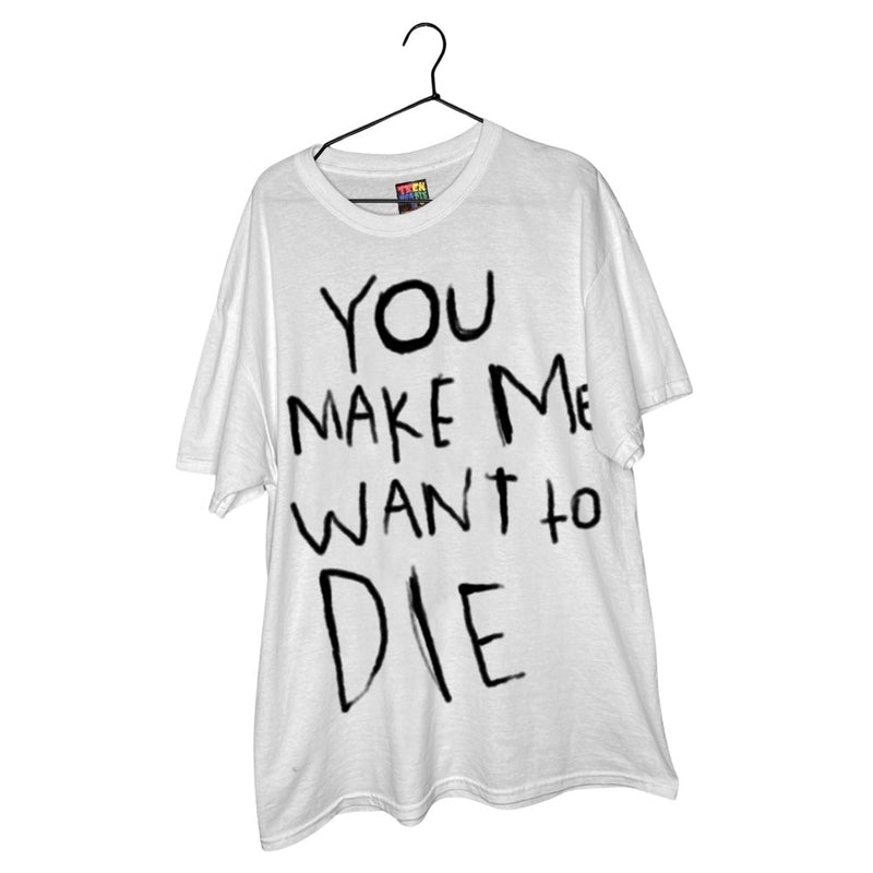 DIE ( spraypaint ) T-Shirts DTG Small WHITE 