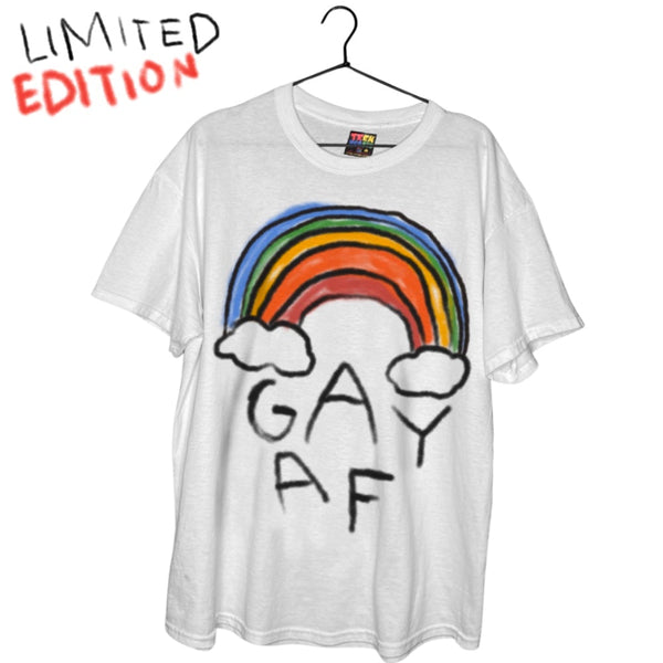 GAY AF ( spraypaint ) T-Shirts DTG 