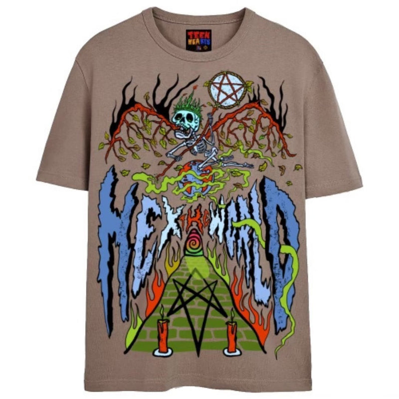 HEX THE WORLD T-Shirts DTG Small SAND 