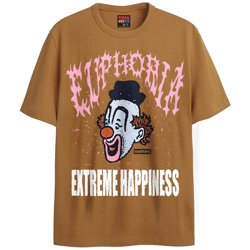 EUPHORIA T-Shirts DTG Small Yellow 