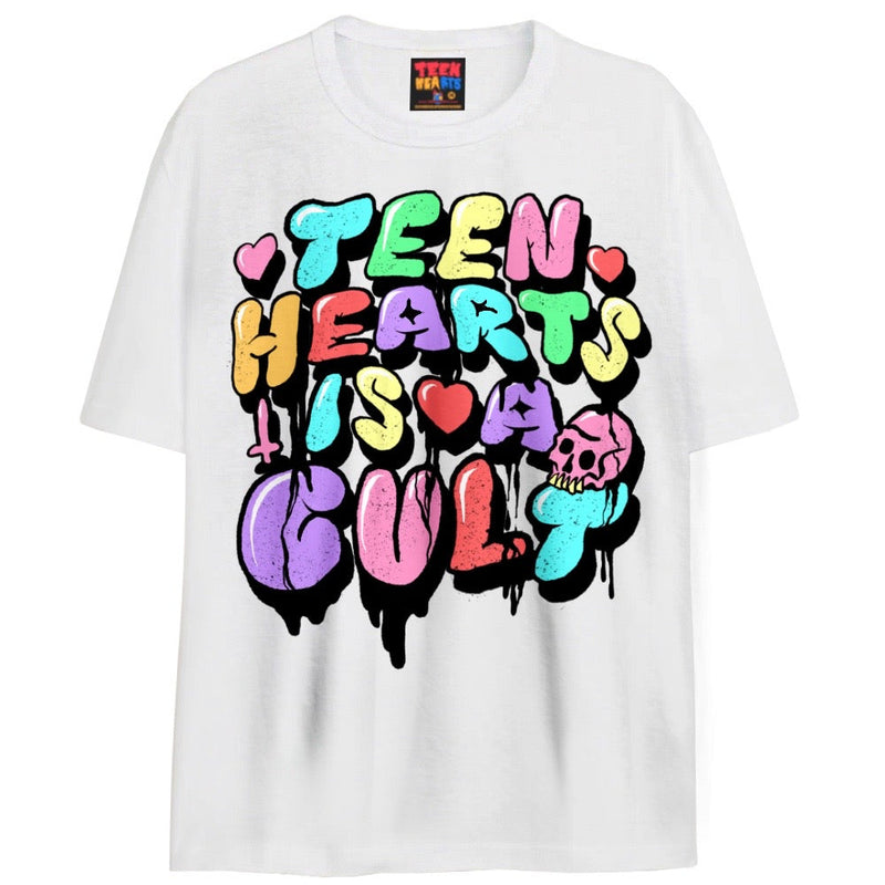 CULT T-Shirts DTG Small WHITE 