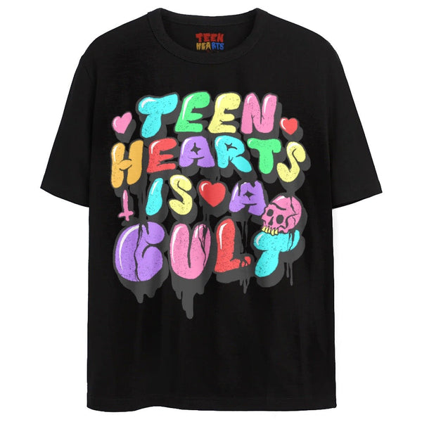 CULT T-Shirts DTG Small BLACK 