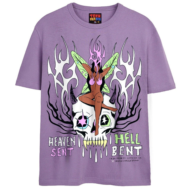 HELLBENT T-Shirts DTG Small Lavender 