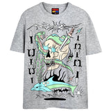 CHEMICAL DOLPHIN T-Shirts DTG Small Grey 