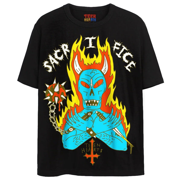 SACRIFICE DEMON T-Shirts DTG Small Black 