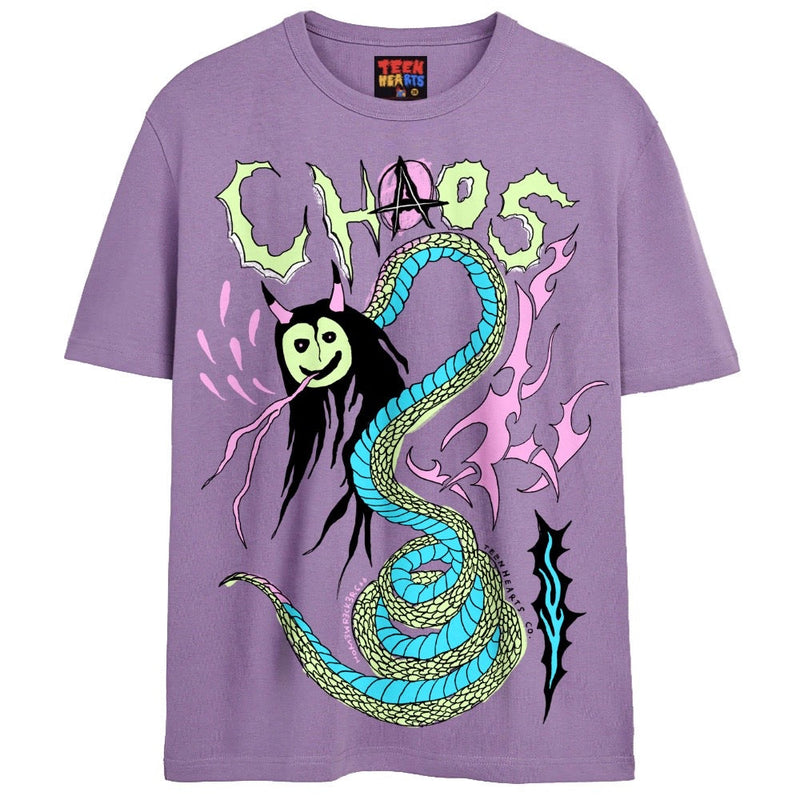 CHAOS SNAKE T-Shirts DTG Small Lavender 