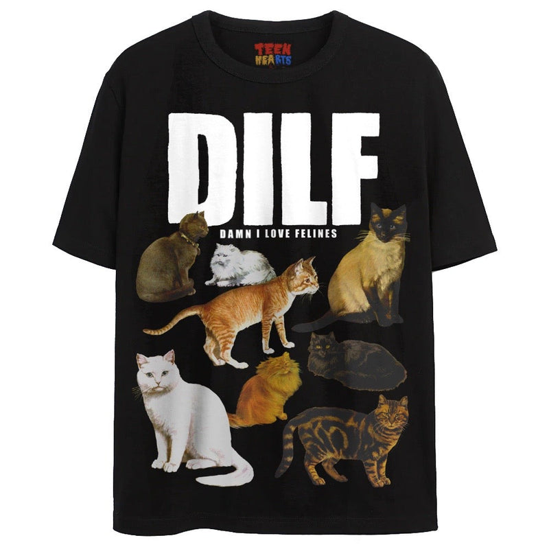 DILF T-Shirts DTG Small BLACK 