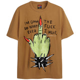 WHATEVER I WANT T-Shirts DTG Small Yellow 