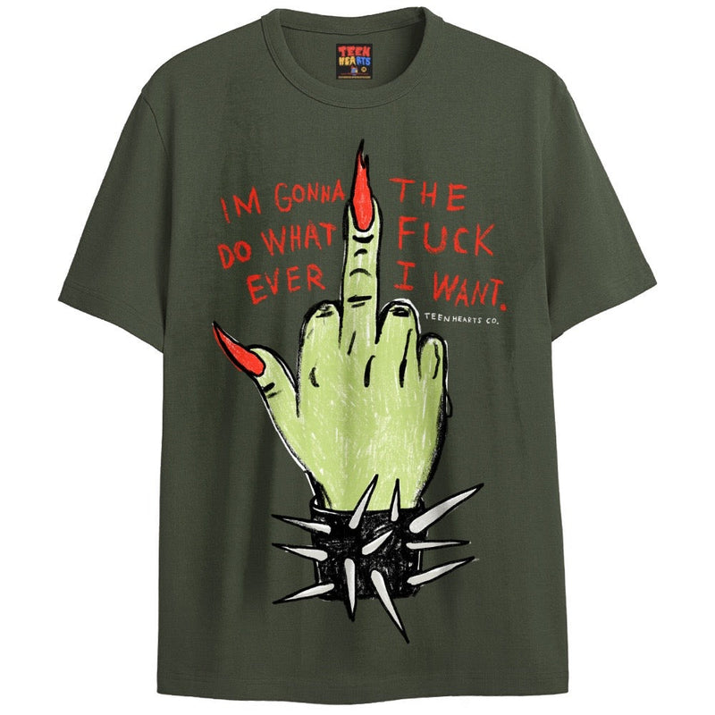 WHATEVER I WANT T-Shirts DTG Small Green 