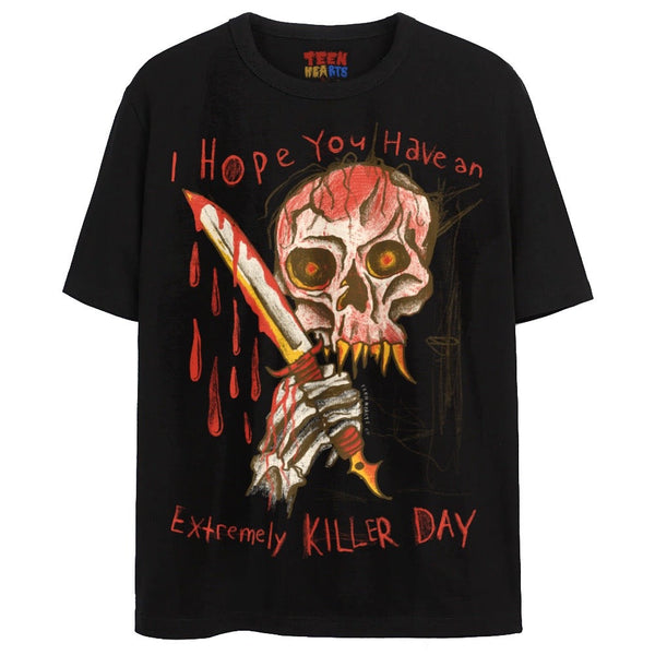 KILLER DAY T-Shirts DTG Small Black 