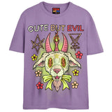 CUTE BUT EVIL T-Shirts DTG Small Lavender 