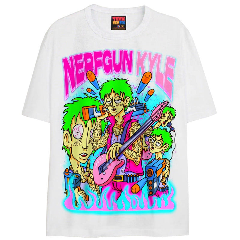 NERFGUN KYLE T-Shirts DTG Small White 