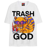 TRASH GOD T-Shirts DTG Small White 