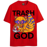 TRASH GOD T-Shirts DTG Small Red 