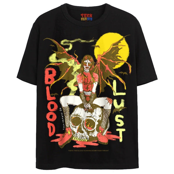 BLOOD LUST T-Shirts DTG Small Black 