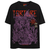 TORTURE T-Shirts DTG Small BLACK 