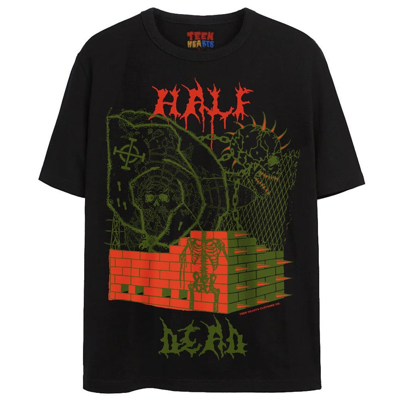 BRICK WALL T-Shirts DTG Small Black 