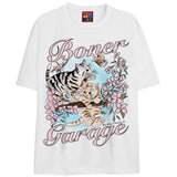 BONER GARAGE T-Shirts DTG Small White 