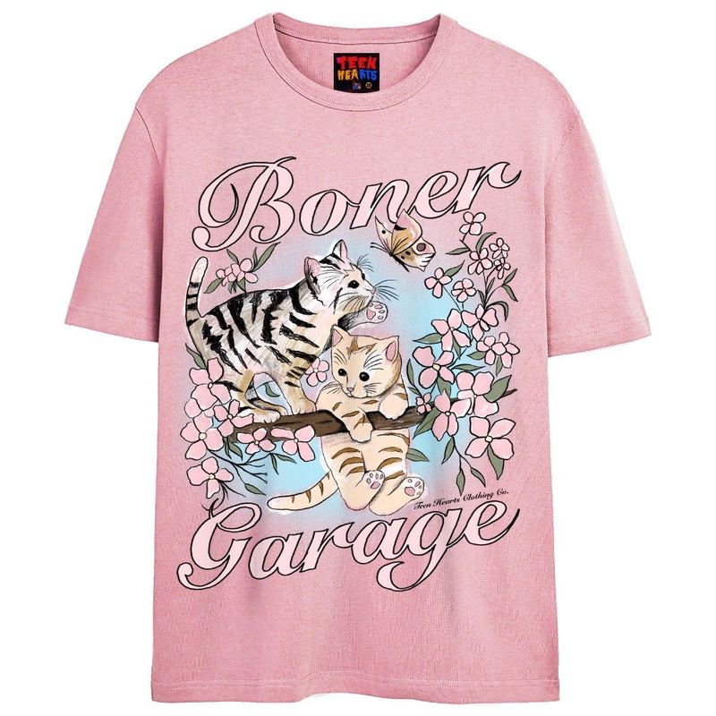 BONER GARAGE T-Shirts DTG Small Pink 
