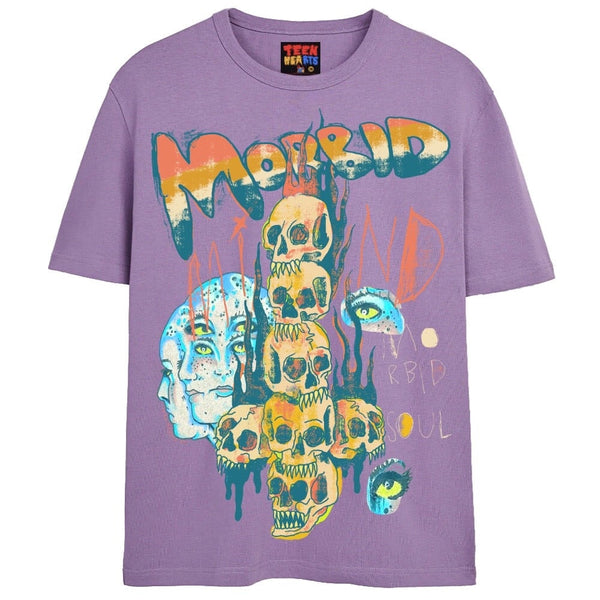MORBID SOUL T-Shirts DTG Small Lavender 