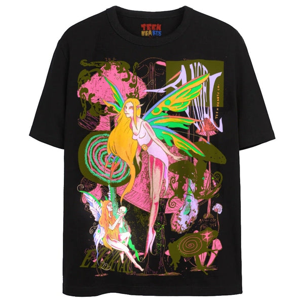 FAIRIES ON ACID T-Shirts DTG Small Black 