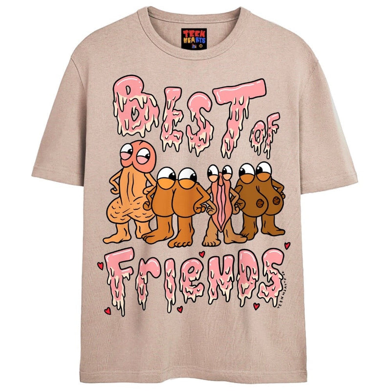 BFFs T-Shirts DTG Small Tan 