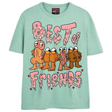 BFFs T-Shirts DTG Small Teal 