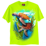 SEA TURTLES T-Shirts DTG Small Green 