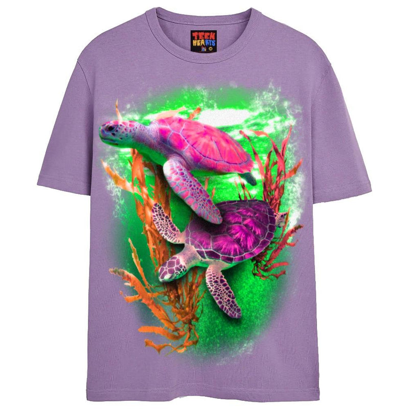 SEA TURTLES T-Shirts DTG Small Lavender 