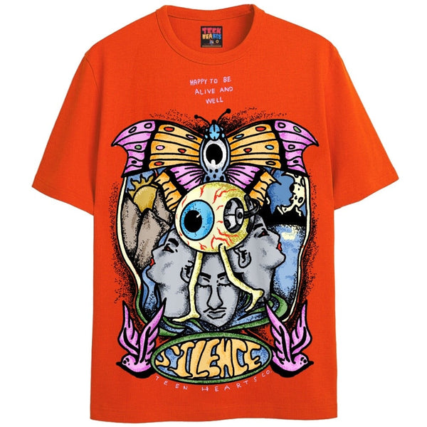 SILENCE T-Shirts DTG Small Orange 