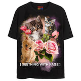 RAGE KITTENS T-Shirts DTG Small Black 