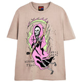 HELL BENT REAPER T-Shirts DTG Small Tan 