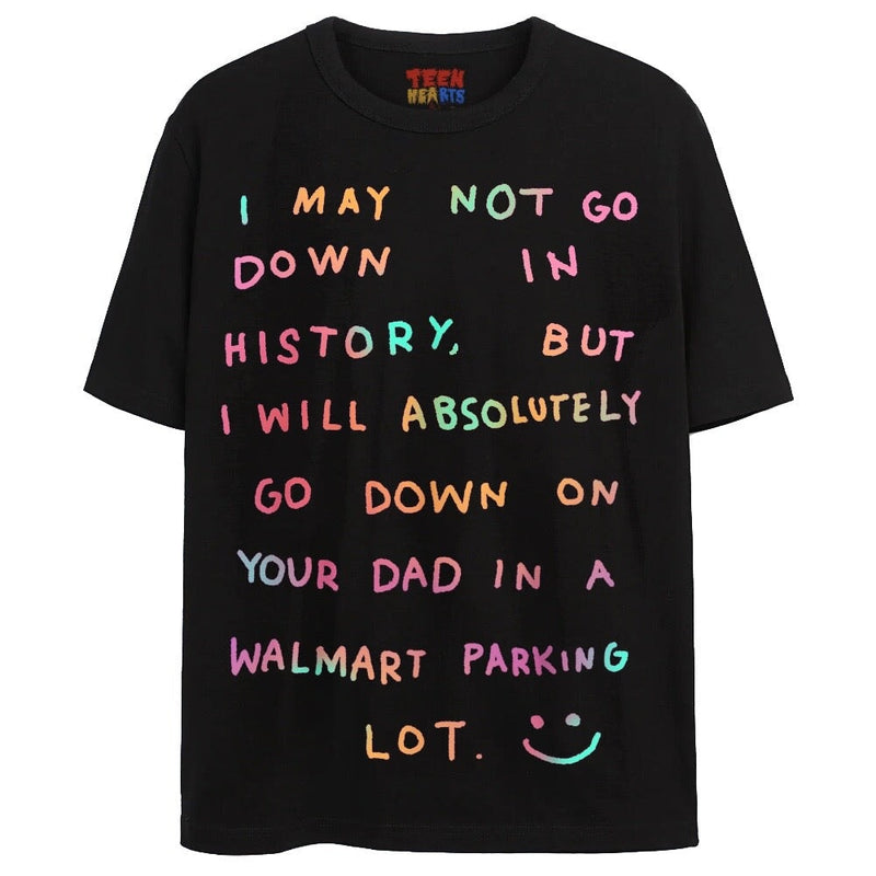 DOWN IN HISTORY T-Shirts DTG Small BLACK 