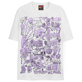 COLORING BOOK TEE 3 T-Shirts DTG Small WHITE