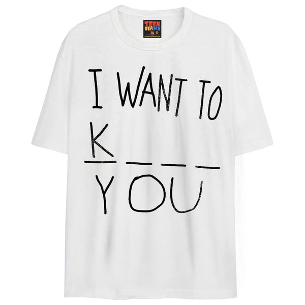 K _ _ _ Y _ _ T-Shirts DTG Small White 
