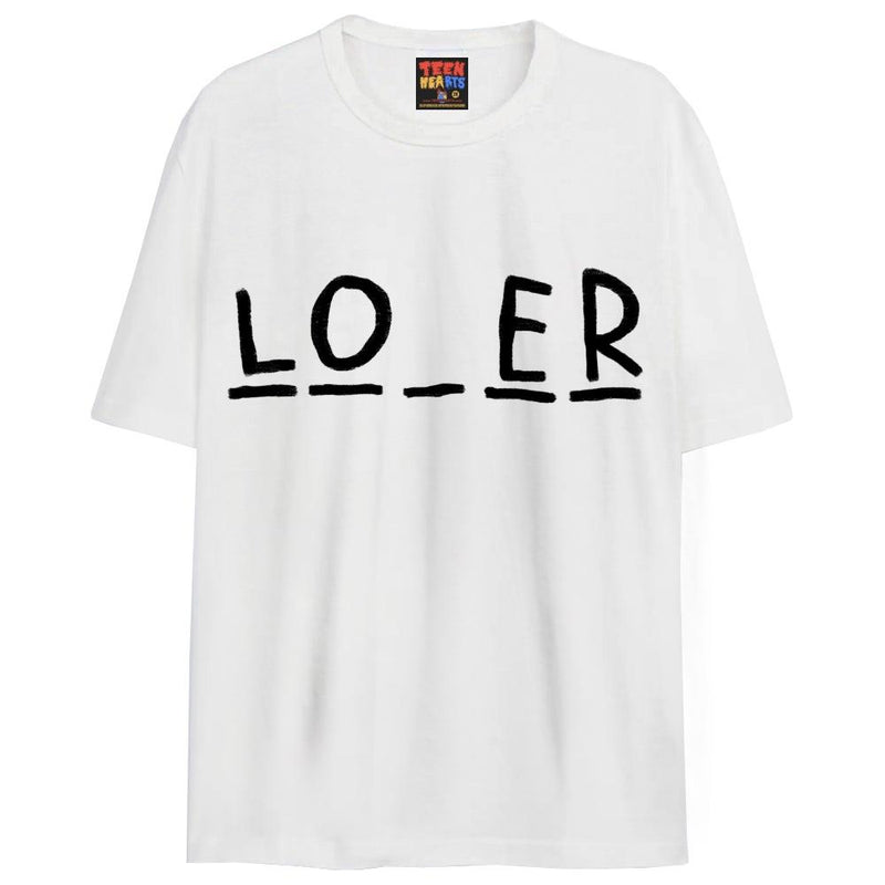 LO_ER T-Shirts DTG Small White 