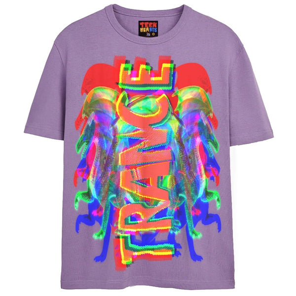 PSYCHEDELIC TRANCE T-Shirts DTG Small Lavender 