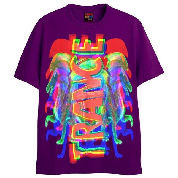 PSYCHEDELIC TRANCE T-Shirts DTG Small Berry 