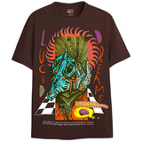 LUCID DREAM T-Shirts DTG Small BROWN 