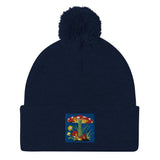 MUSHROOM BEANIE Teen Hearts Clothing - STAY WEIRD Navy 