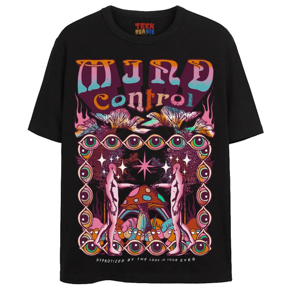 MIND CONTROL T-Shirts DTG Small BLACK 