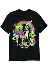 SPACE BABES T-Shirts DTG Small BLACK 
